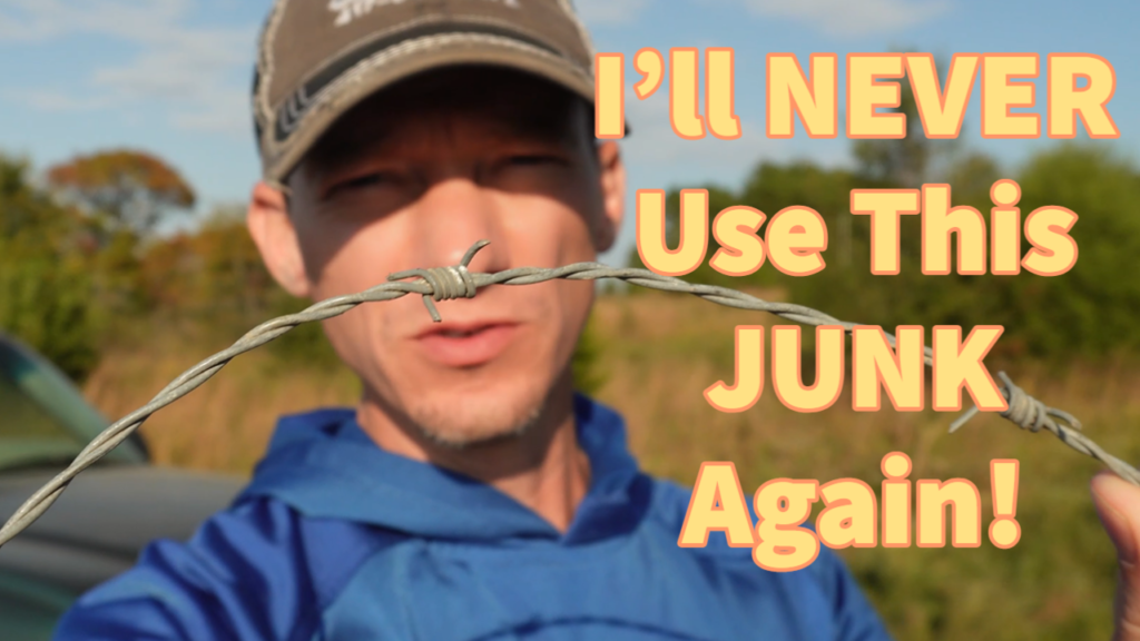 Thumbnail photo - I'll Never Build A Barbed Wire Fence Again