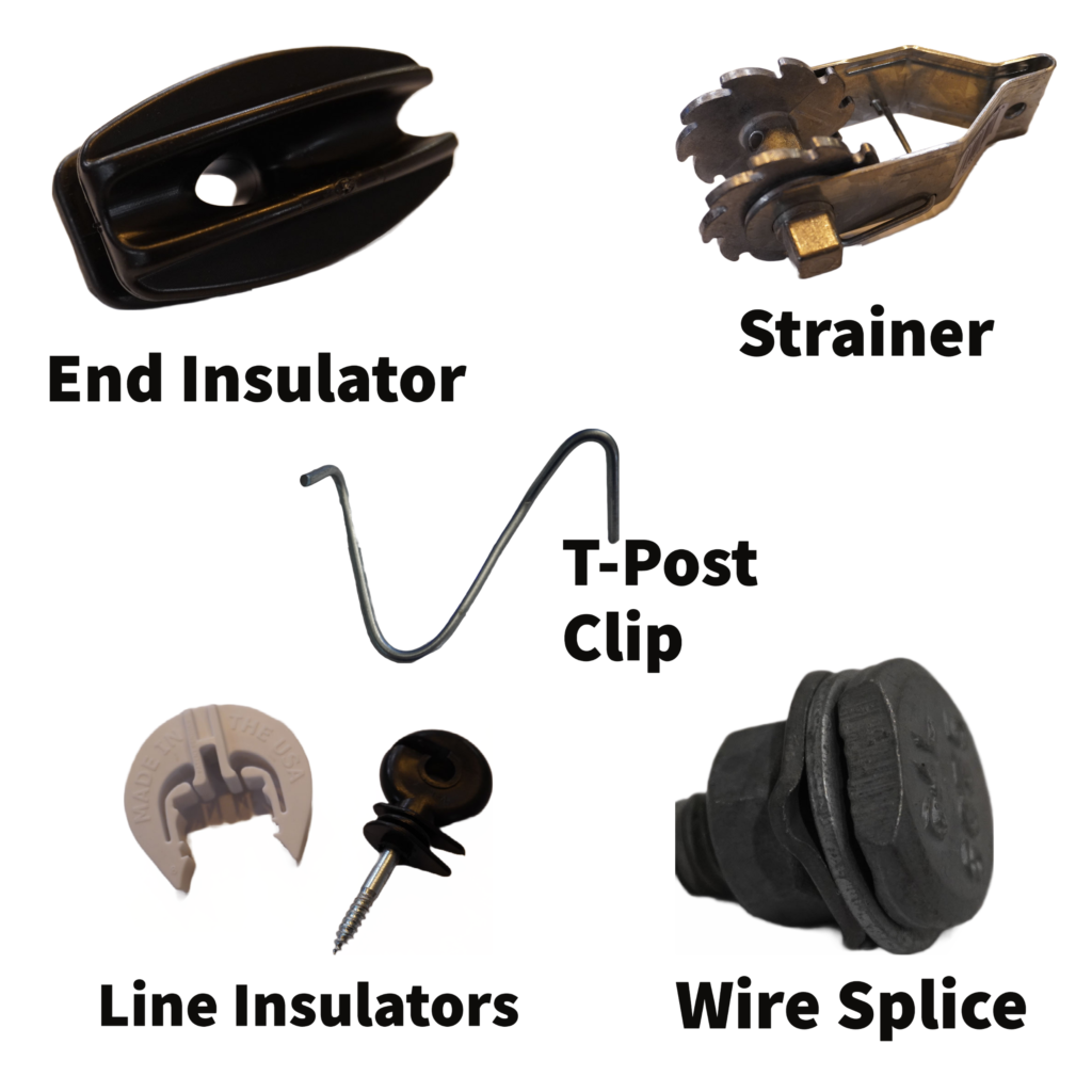High tensile electric fence supplies