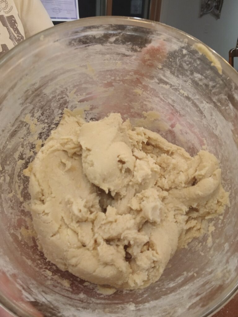 Cookie dough in a bowl
