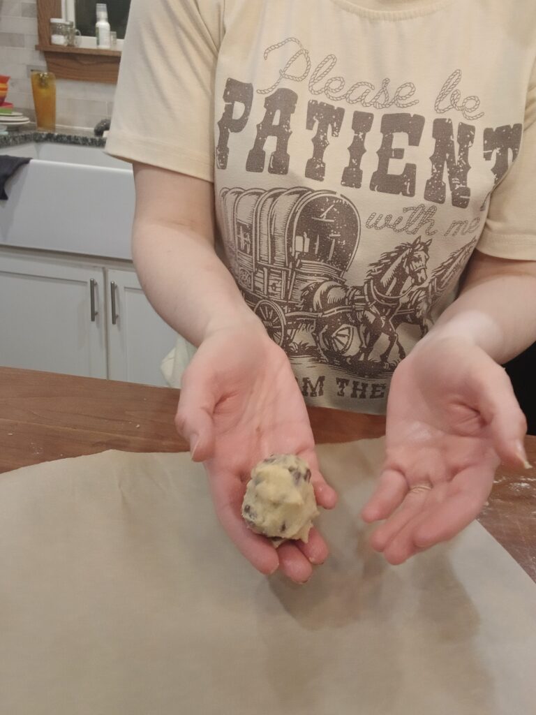 Ball of cookie dough