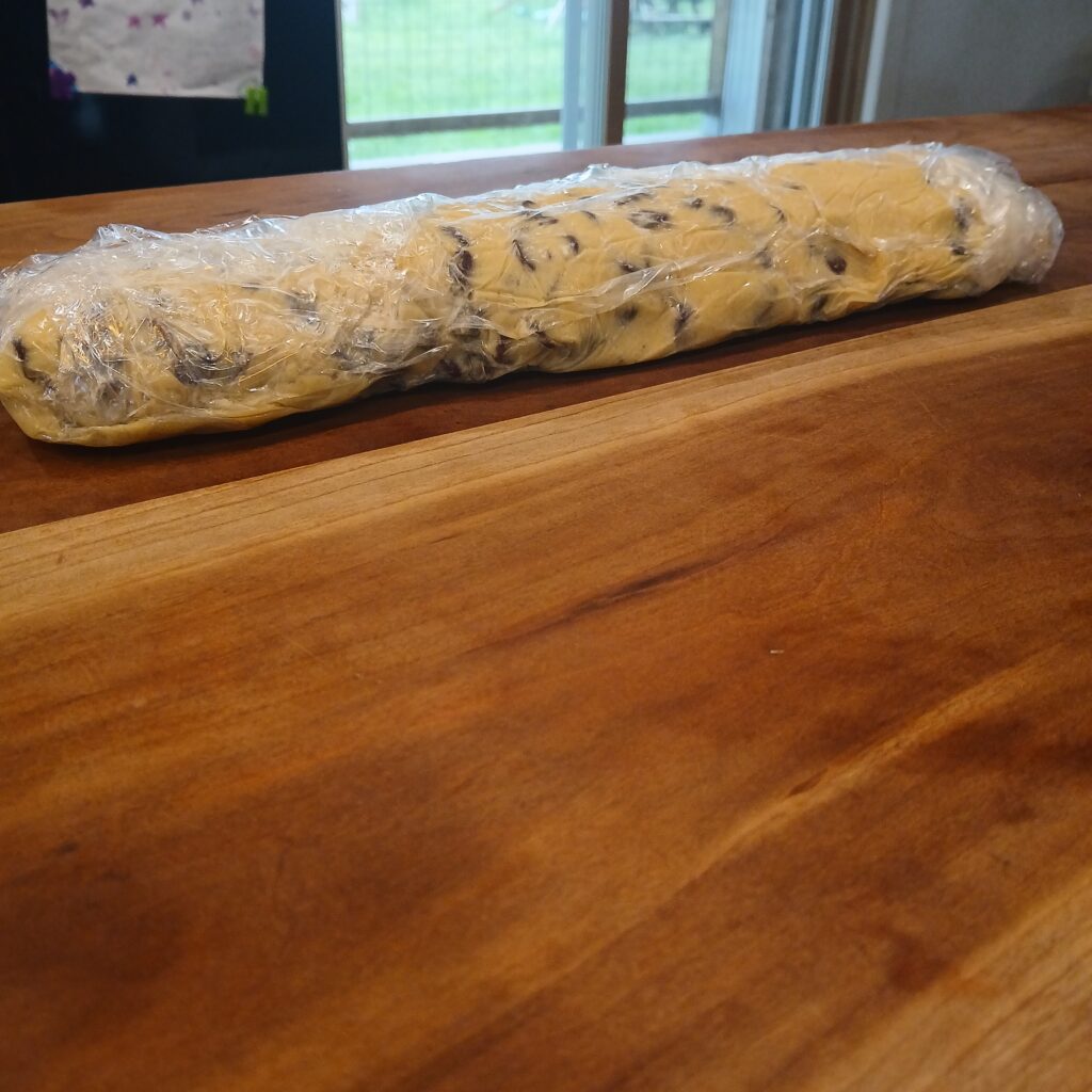 Dough on counter